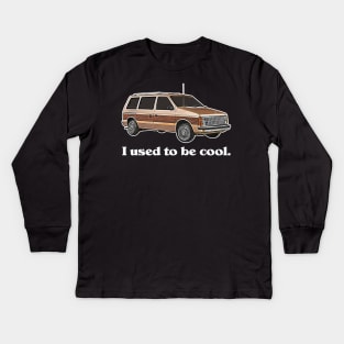 I Used To Be Cool, Now I Drive a Minivan - Adulting Kids Long Sleeve T-Shirt